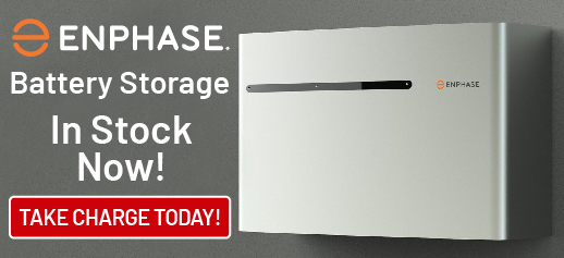Enphase battery storage in stock!