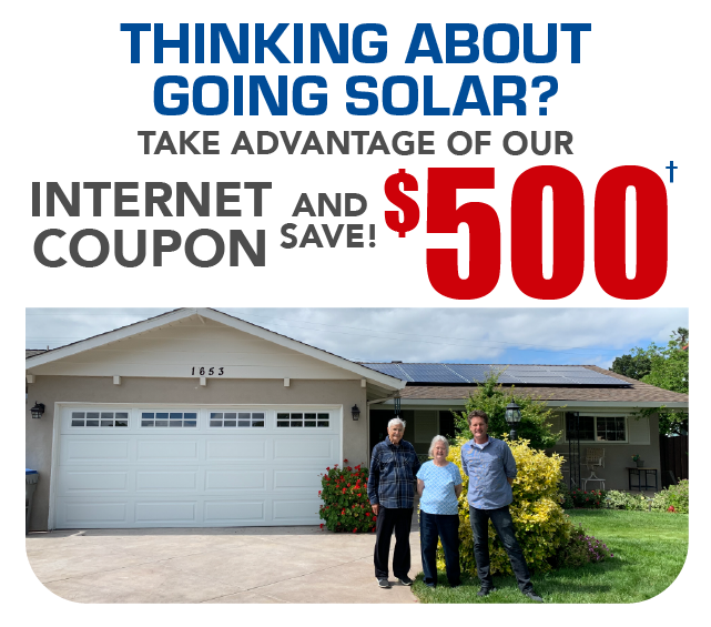 Thinking about going solar? get $500 off just by getting solar